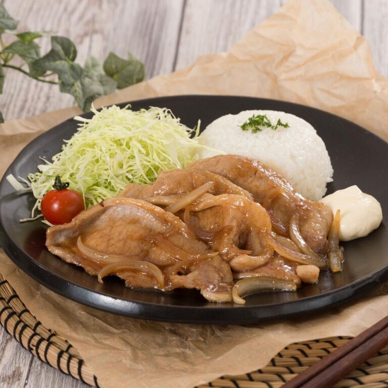 豚の生姜焼きプレート